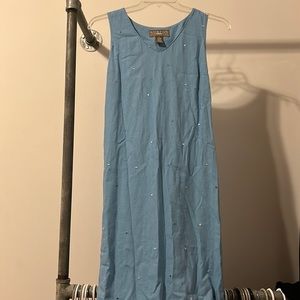 Norton McNaughton Sky Blue Maxi Dress in Size SP